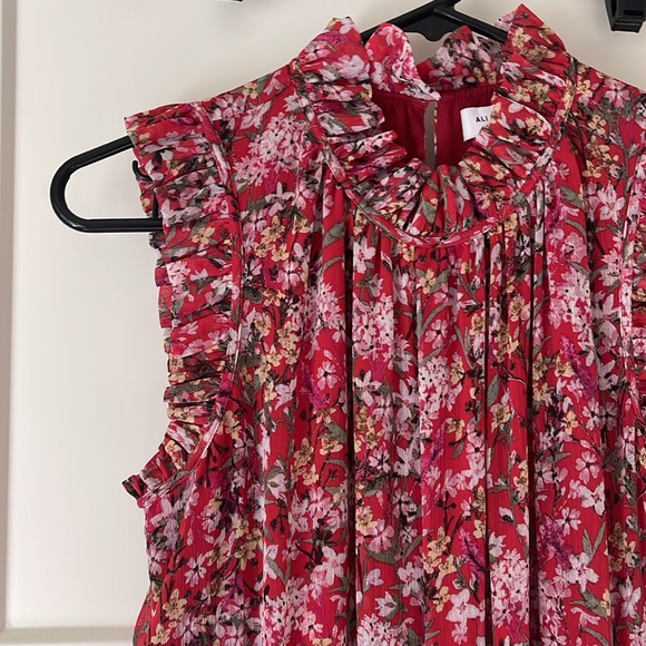 Ali & Jay for Anthropology Red Floral Troubadour Jumpsuit Size Small - Picture 1 of 5